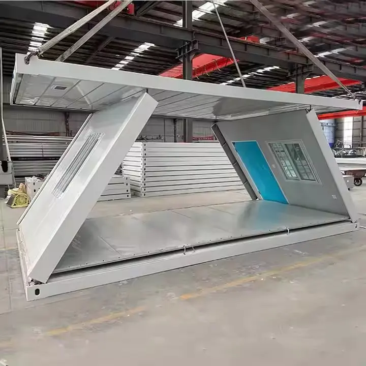 Maison de conteneur pliante à 2 couches